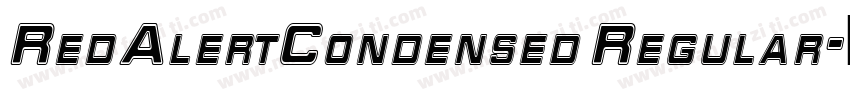 RedAlertCondensed Regular字体转换